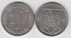 Румыния 10 лей 1993 UNC