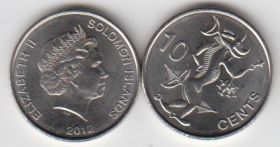Соломоновые острова 10 центов 2012 UNC