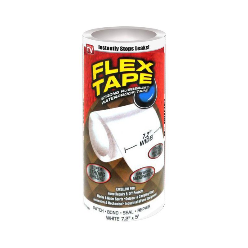 Сверхсильная Клейкая Лента Flex Tape, 18 х150 См, Цвет Белый