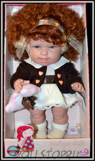 Игровая кукла Андреа Рыжеволосая кудряшка с мишкой-теребишкой  (Бержуан) - Andrea doll (Berjuan)