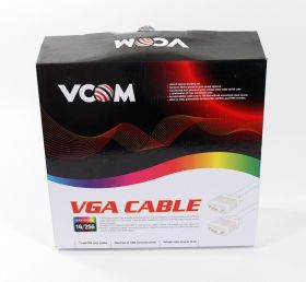 VCOM VVG6448-15M, Black кабель VGA 15M/15M (15 м)