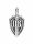 Кулон-подвеска с символикой ПВ из серебра
