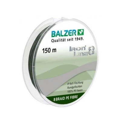 Плетеная леска для спиннинга Balzer Iron Line 8x Green 150м 0,24 мм 19,5 кг