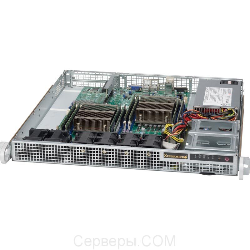 Корпус Supermicro SuperChassis 514-505 Rack 500Вт Серый 1U, CSE-514-505