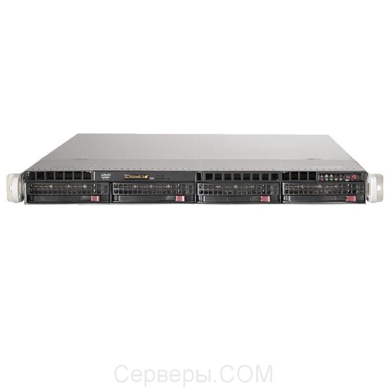 Серверная платформа Supermicro SuperServer 5018R-MR 1U 1xLGA 2011v3 4x3.5", SYS-5018R-MR