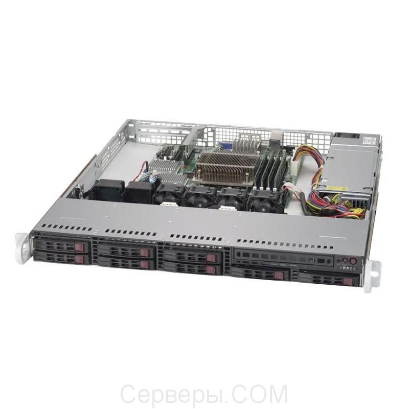 Серверная платформа Supermicro SuperServer 1019S-MC0T 1U 1xLGA 1151 8x2.5", SYS-1019S-MC0T