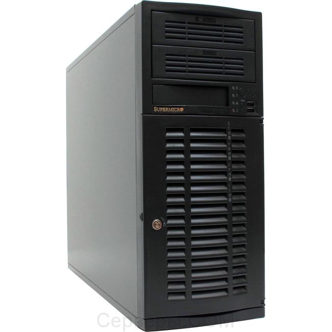 Корпус Supermicro SuperChassis 733TQ-500B Miditower 500Вт Чёрный, CSE-733TQ-500B