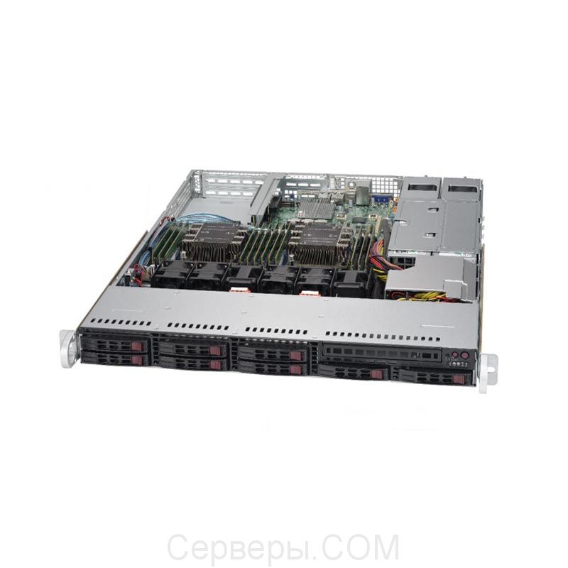 Серверная платформа Supermicro SuperServer 1029P-WTR 1U 2xLGA 3647 8x2.5", SYS-1029P-WTR