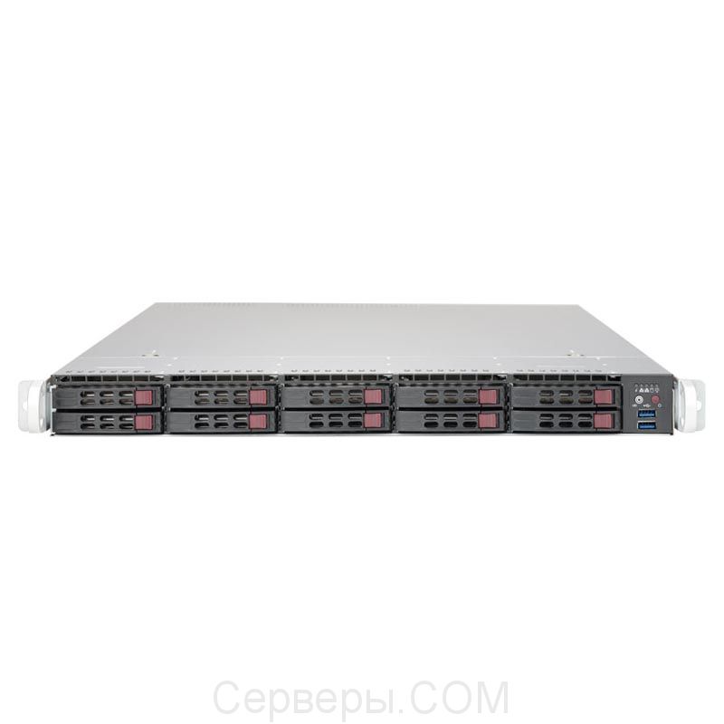 Серверная платформа Supermicro SuperServer 1019P-WTR 1U 1xLGA 3647 10x2.5", SYS-1019P-WTR