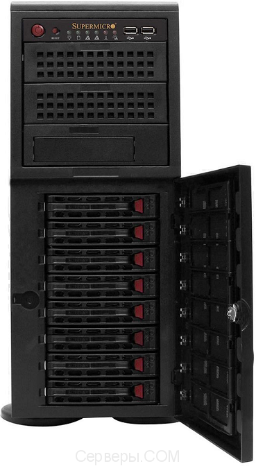 Серверная платформа Supermicro SuperServer 7047R-TRF Rack/Tower 4U 2xLGA 2011 8x3.5", SYS-7047R-TRF