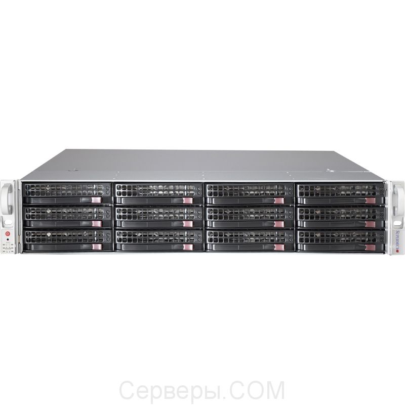 Корпус Supermicro SuperChassis 826BE1C-R920LPB Rack 920Вт Чёрный 2U, CSE-826BE1C-R920LPB