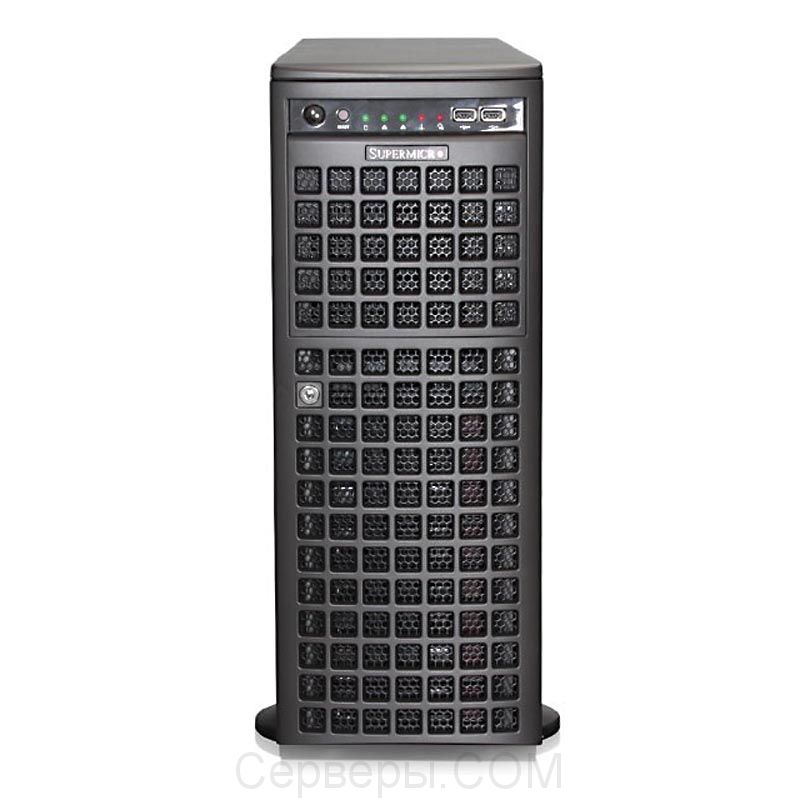 Серверная платформа Supermicro SuperWorkstation 7049GP-TRT Tower 4U 2xLGA 3647 8x3.5", SYS-7049GP-TR