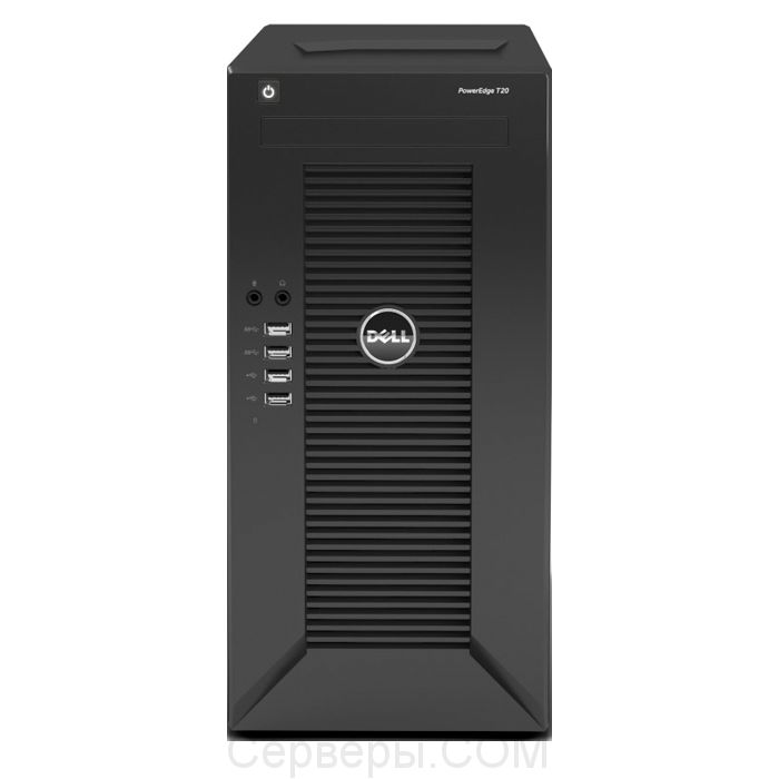 Сервер Dell PowerEdge T20 3.5" Tower, 210-ACCE-41