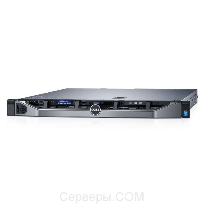 Сервер Dell PowerEdge R330 3.5" Rack 1U, 210-AFEV-93