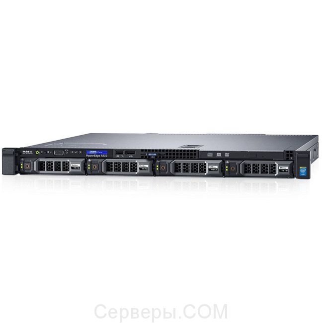 Сервер Dell PowerEdge R230 3.5" Rack 1U, 210-AEXB-20