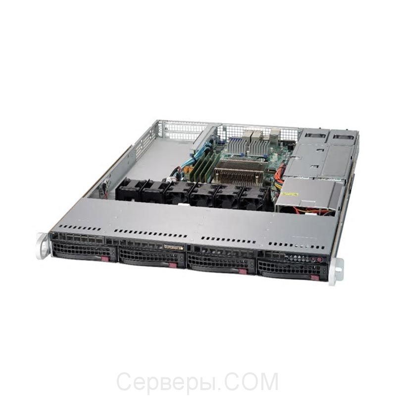 Серверная платформа Supermicro SuperServer 5019S-W4TR 1U 1xLGA 1151 4x3.5", SYS-5019S-W4TR