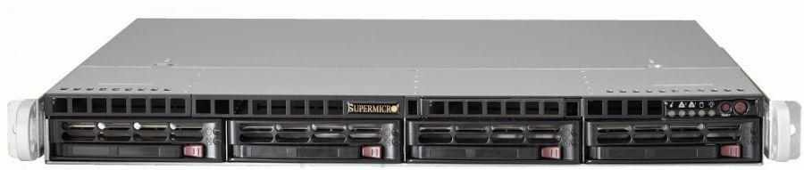 Серверная платформа Supermicro SuperServer 6017B-NTF 1U 2xLGA 1356 4x3.5", SYS-6017B-NTF