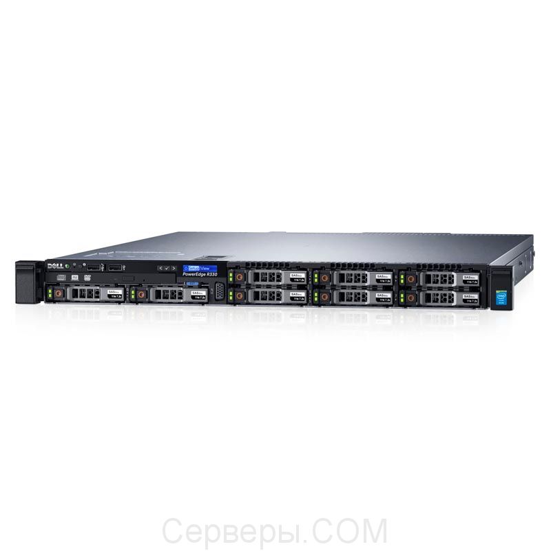 Сервер Dell PowerEdge R330 2.5" Rack 1U, 210-AFEV-130