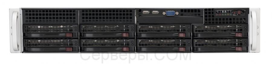 Серверная платформа Supermicro SuperServer 6027R-TRF 2U 2xLGA 2011 8x3.5", SYS-6027R-TRF