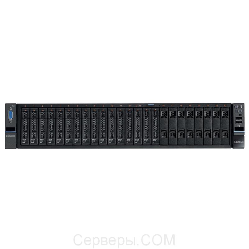 Сервер хранения Lenovo DX8200D Storage Virtualization 2.5" Rack 2U, 5135B2G