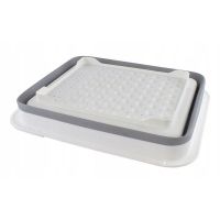 Сушилка-поддон для посуды складная силиконовая, 38х29х12 см (4)