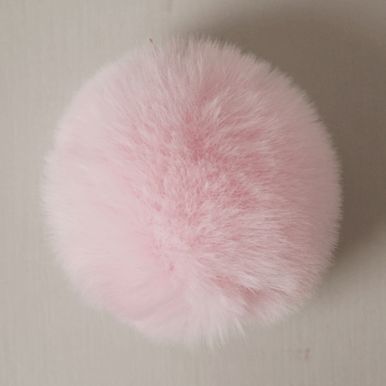 Помпон нежно- розовый, 7 см  (искусственный)