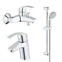 Душевой набор (гарнитур) Grohe Eurosmart 124446 хром