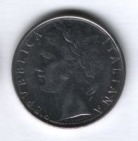 100 лир 1968 года Италия