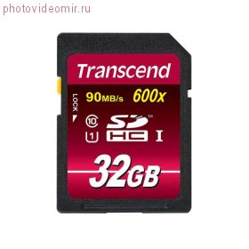 Карта памяти SDHC 32Gb Transcend Class 10 UHS-I (90/40 MB/s)