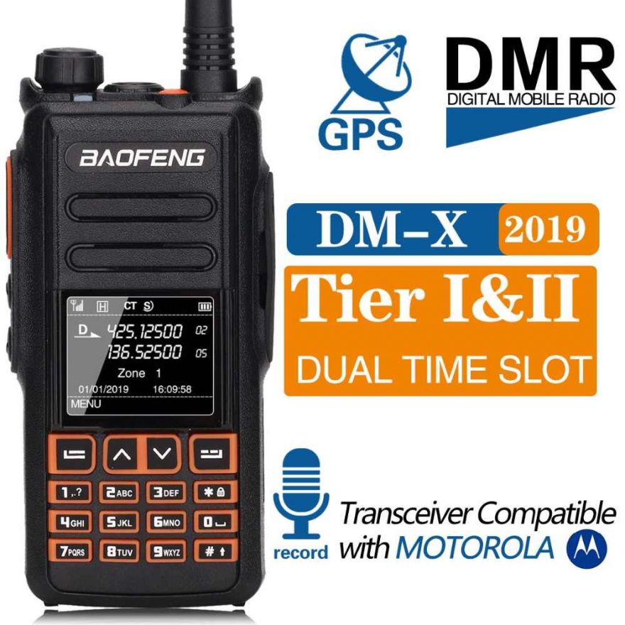 Рация Baofeng DM-X GPS (Tier-I и Tier-II) VHF/UHF