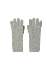 Кашемировые вязаные перчатки для Леди удлиненные с короткой манжетой (100% драгоценный кашемир), цвет Пепельный . SILVER SHORT CUFF WOMENS CASHMERE GLOVES