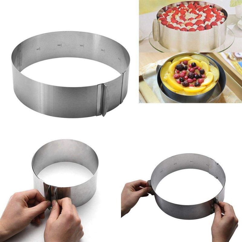 Раздвижная форма для выпечки Cake Ring, 16-30 см