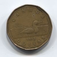1 доллар 1993 года Канада