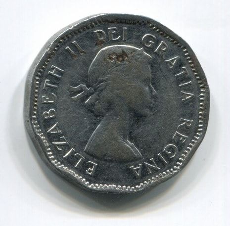 5 центов 1954 года Канада