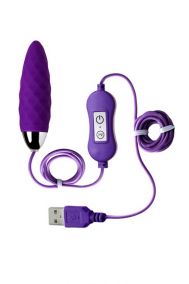 Вибропуля от USB Toyfa A-Toys Cony фиолетовая, 7,6*2,1 см