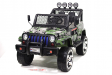 Детский электромобиль River Toys Jeep T008TT 4*4 камуфляж