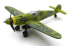 Цветная сборная модель Мессершмитт Bf 109 1:48 Зеленая раскраска