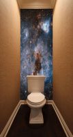 Фотообои в туалет - Глубокий космос магазин Интерьерные наклейки