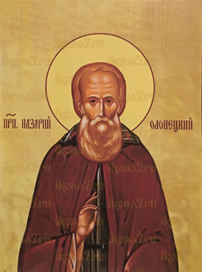 Икона Назарий Олонецкий преподобный (рукописная)
