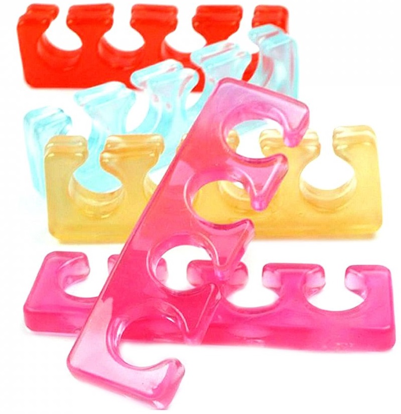 Разделители пальцев для педикюра силиконовые (цвет в ассортименте)