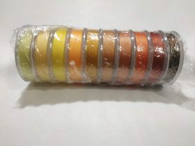 Spark Beads Нить для бисера TYTAN 100 микс желто-оранжевый купить оптом в магазине Золотая Игла