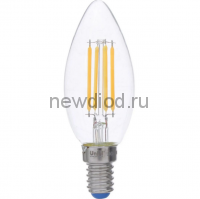 Лампа светодиодная диммируемая LED-C35 СВЕЧА 5W/WW/E14/CL/DIM Air 3000К 490Лм прозрачная Uniel