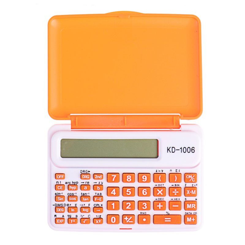 Инженерный 10-Разрядный Калькулятор Kenko KK-1006C, Цвет Оранжевый