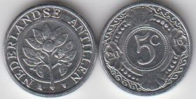 Нидерланды Антиллы 5 центов 2016 UNC
