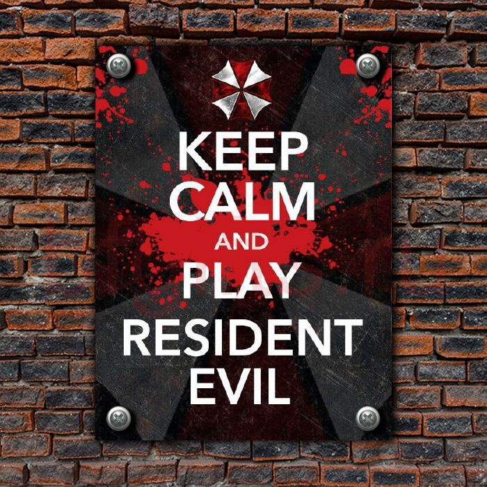 Табличка из металла Resident evil
