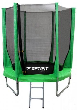 Батут с сеткой Optifit JUMP 6ft 1,83 м зеленый
