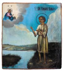 Икона Кирилл Вельский праведный (рукописная)