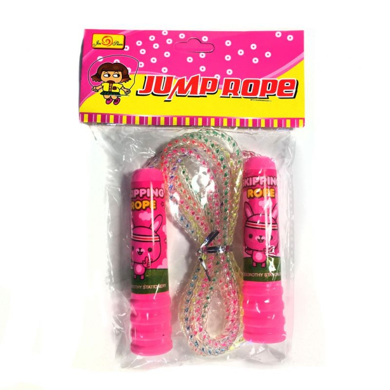 Детская скакалка Jump Rope (цвет розовый)