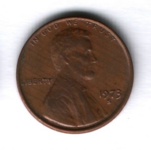 1 цент 1973 года S США
