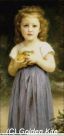 163 Little Girl Holding Apples